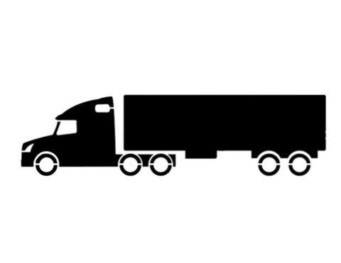 18 Wheeler Semi Truck - Custom Stencil