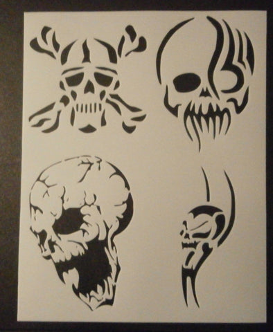 4 Skulls - Stencil