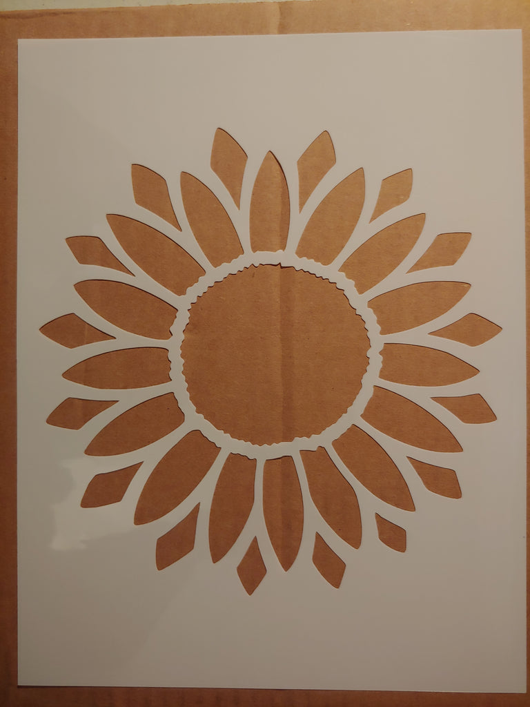 Sun Flower Sunflower - Custom Stencil