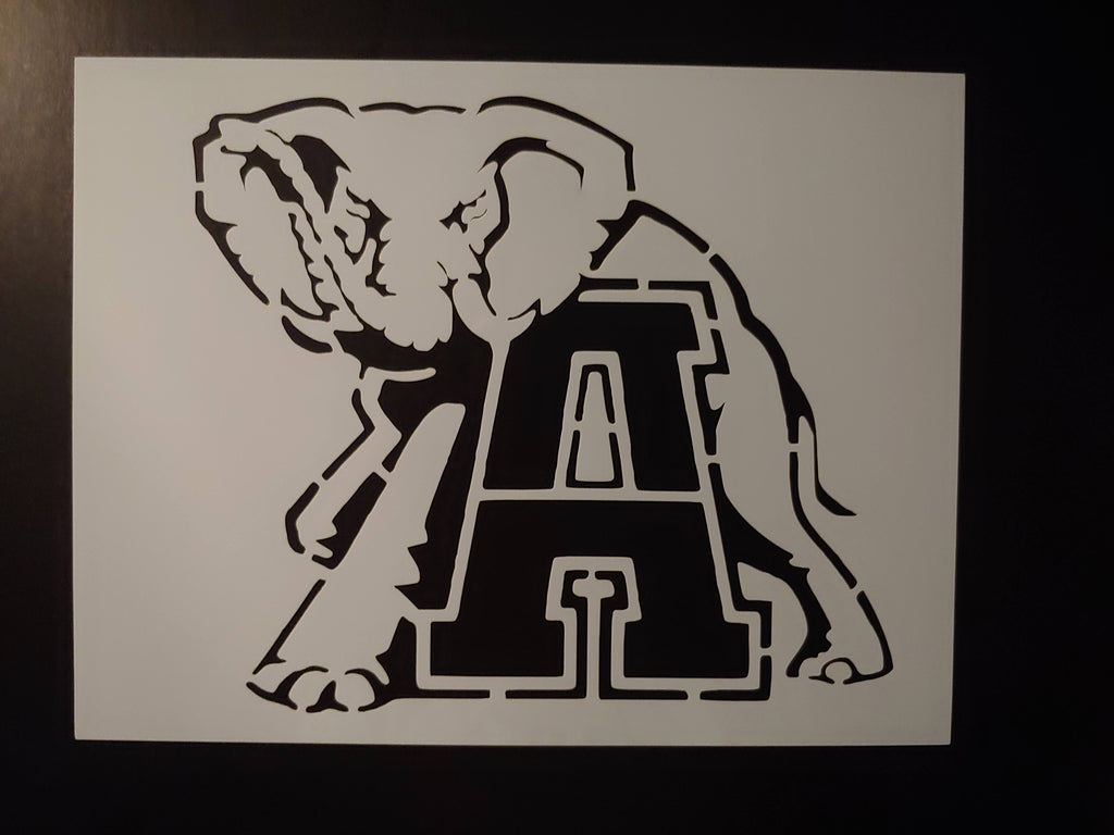alabama football logo stencil
