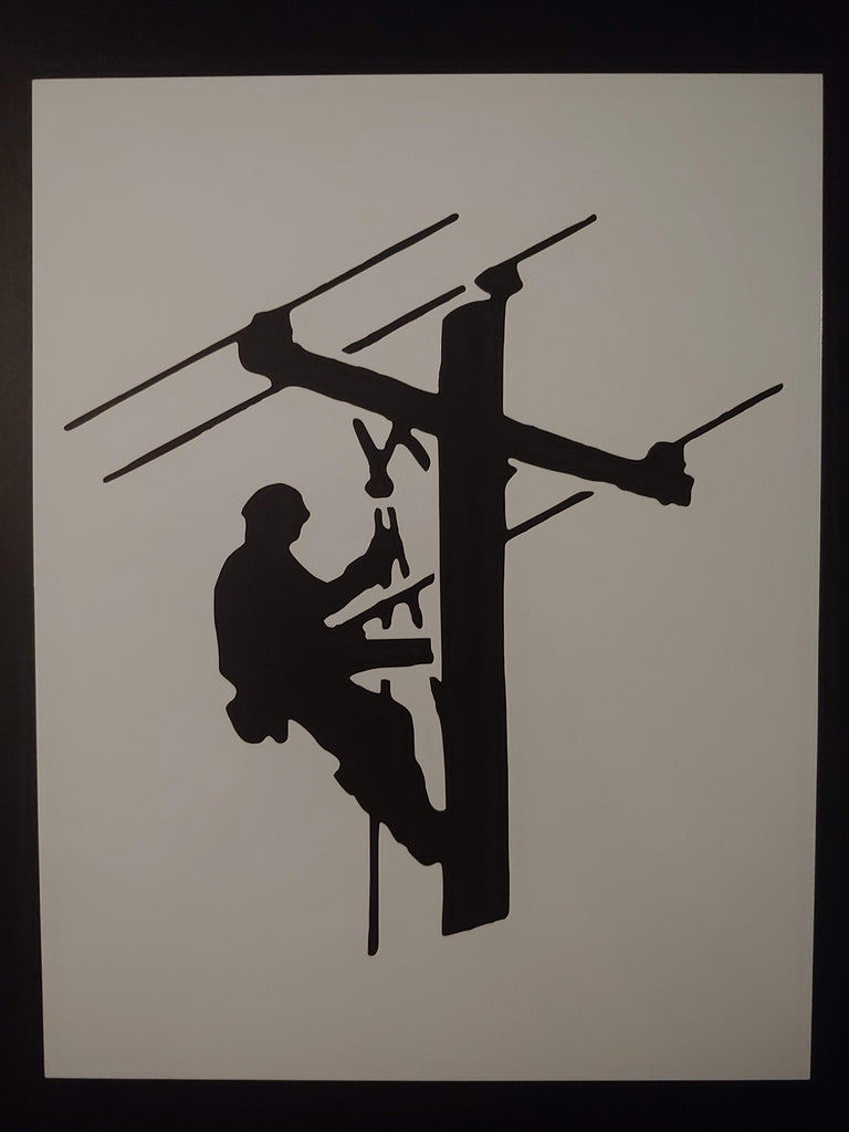 Line Man Lineman Custom Stencil