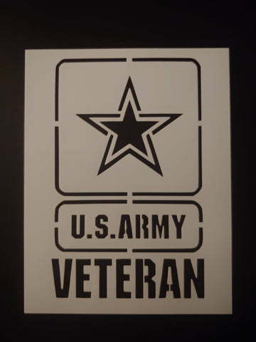 US U.S. United States Army Veteran - Stencil