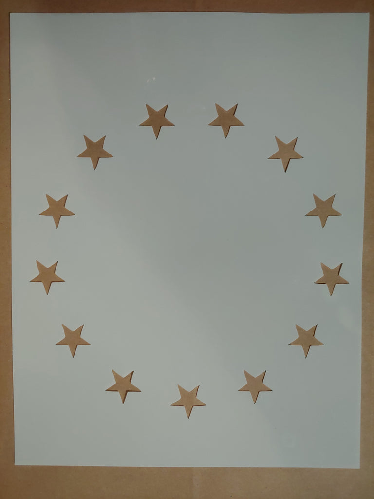 Betsy Ross Flag 13 Stars - Custom Stencil