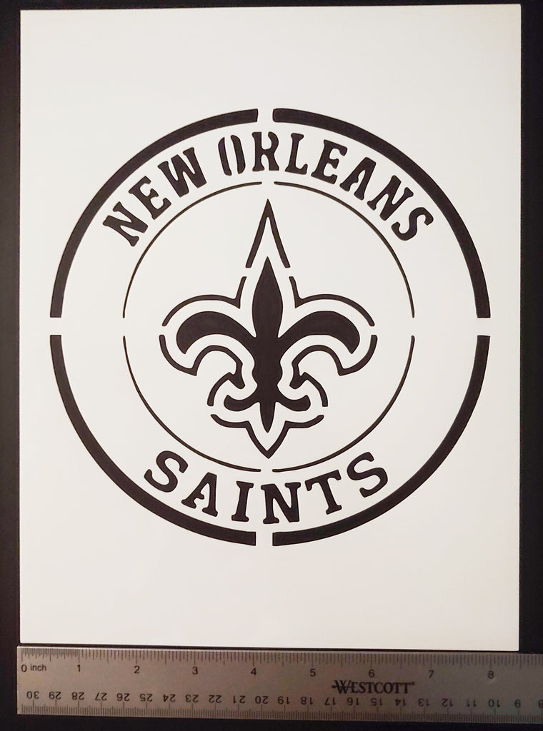 New Orleans Saints Round Custom Stencil – My Custom Stencils New Orleans Saints Round Custom Stencil – My Custom Stencils