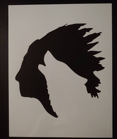 Native American Indian Wolf Silhouette Design 8.5" x 11" Sheet Custom Stencil FAST FREE SHIPPING