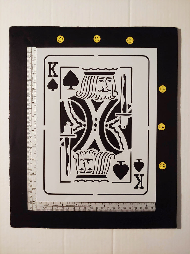 King of Spades Playing Card - Stencil