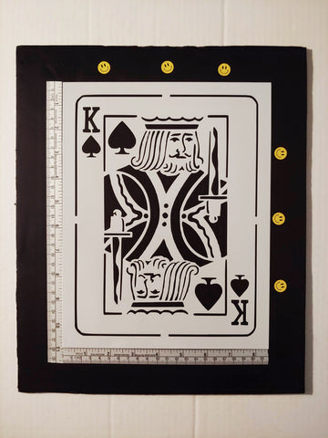 King of Spades Playing Card - Stencil