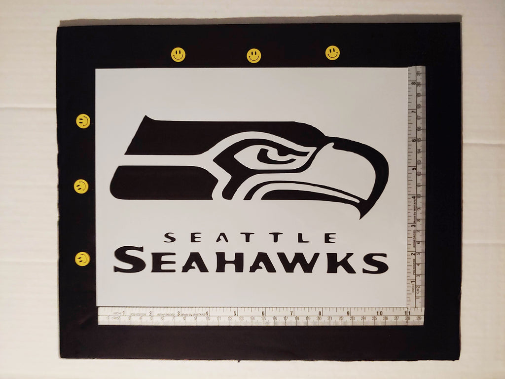 Seattle Seahawks 11" x 8.5" Custom Stencil with FAST FREE SHIPPING