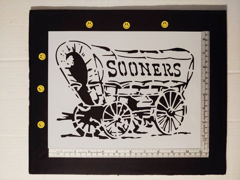 Oklahoma Sooners 11" x 8.5" Custom Stencil FAST FREE SHIPPING