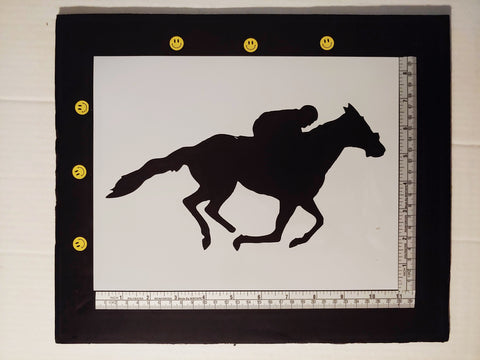 Race Horse Racing Custom Stencil