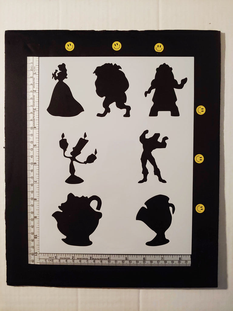 Beauty and the Beast - Stencil