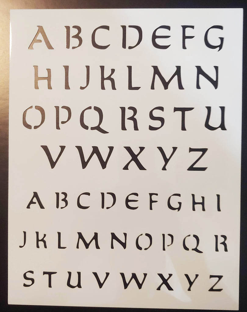 Large Big Script Cursive Letter B 11 x 8.5 Custom Stencil FAST