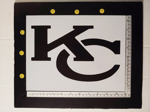 Kansas City Chiefs KC - Custom Stencil