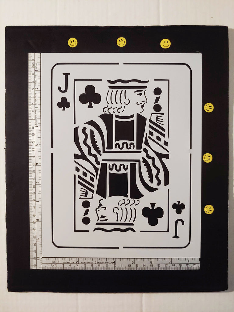 Jack of Clubs Playing Card - Stencil