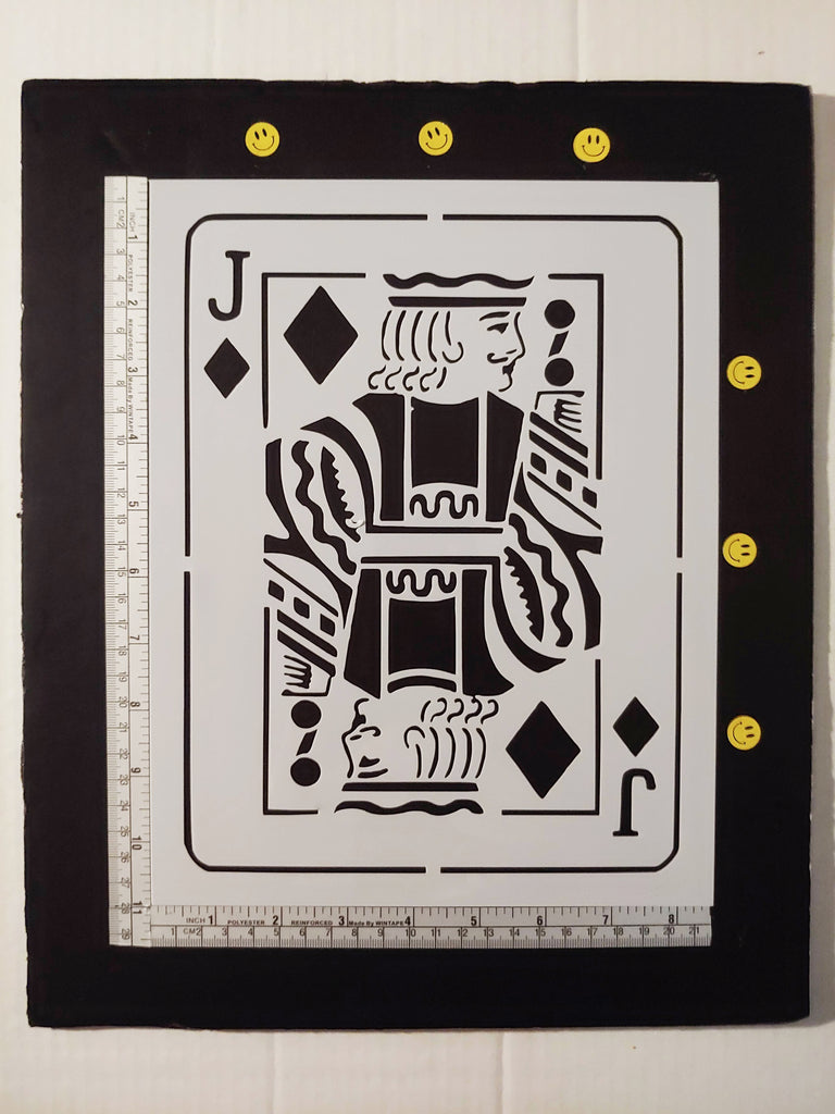 Jack of Diamonds Playing Card - Stencil