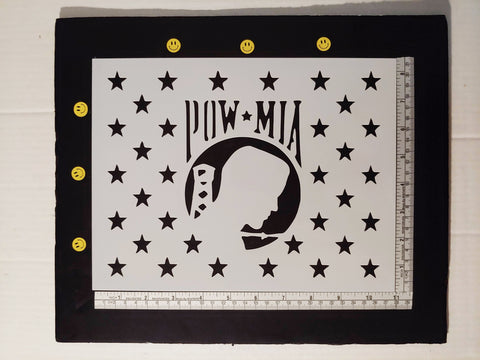 POW MIA You Are Not Forgotten Stars Flag - Custom Stencil