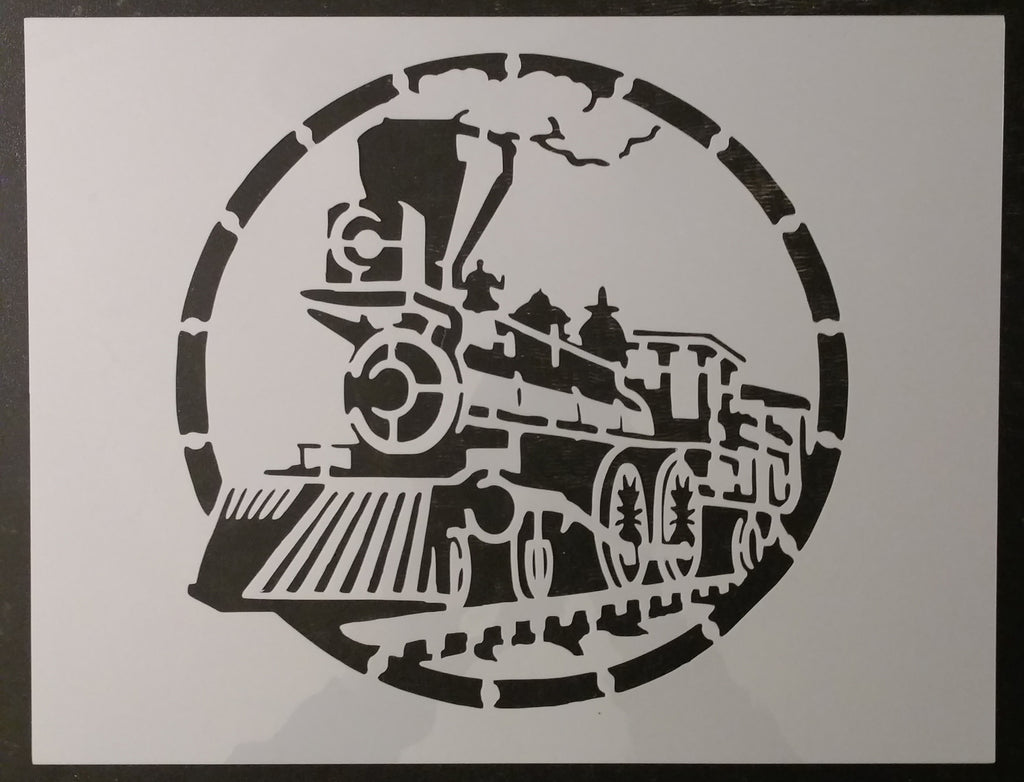 Steam Engine Train Locomotive Custom Stencil - Fast Free Shipping