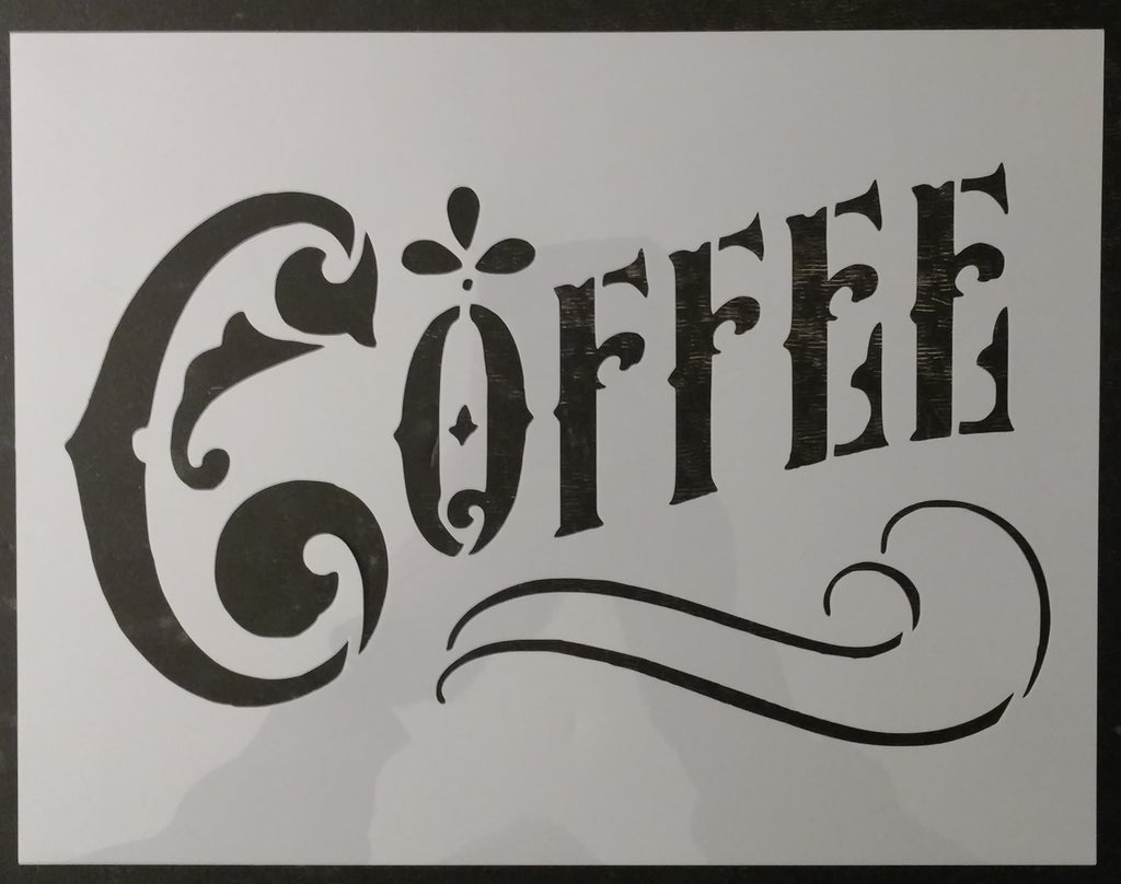 Coffee Home Kitchen Decor Custom Stencil