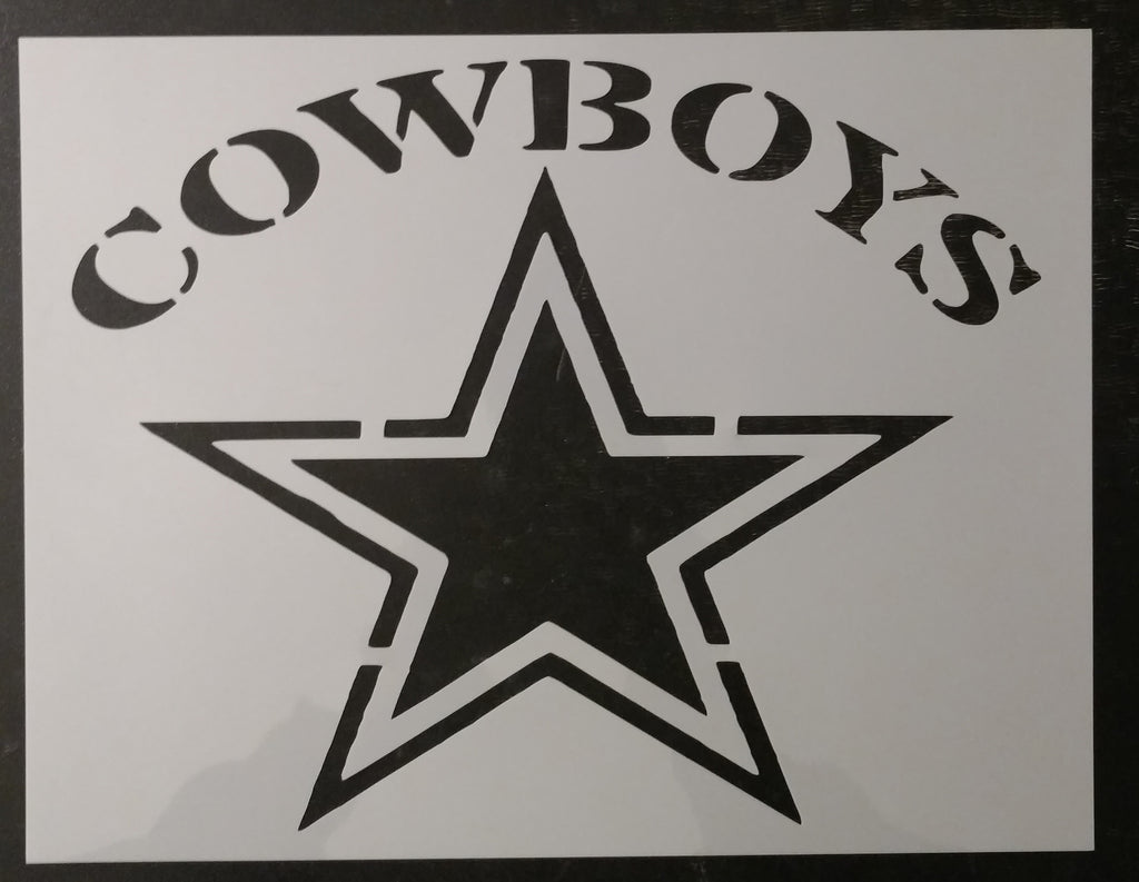 Cowboys Dallas Star Custom Stencil