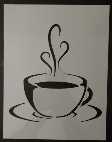 Coffee Cup Tea Cup Kitchen Custom Stencil