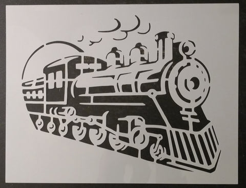 Steam Engine Locomotive Train Custom Stencil - Fast Free Shipping