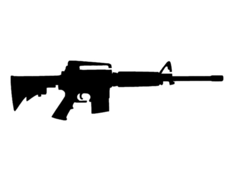 AR15 AR-15 Rifle Gun Custom Stencil