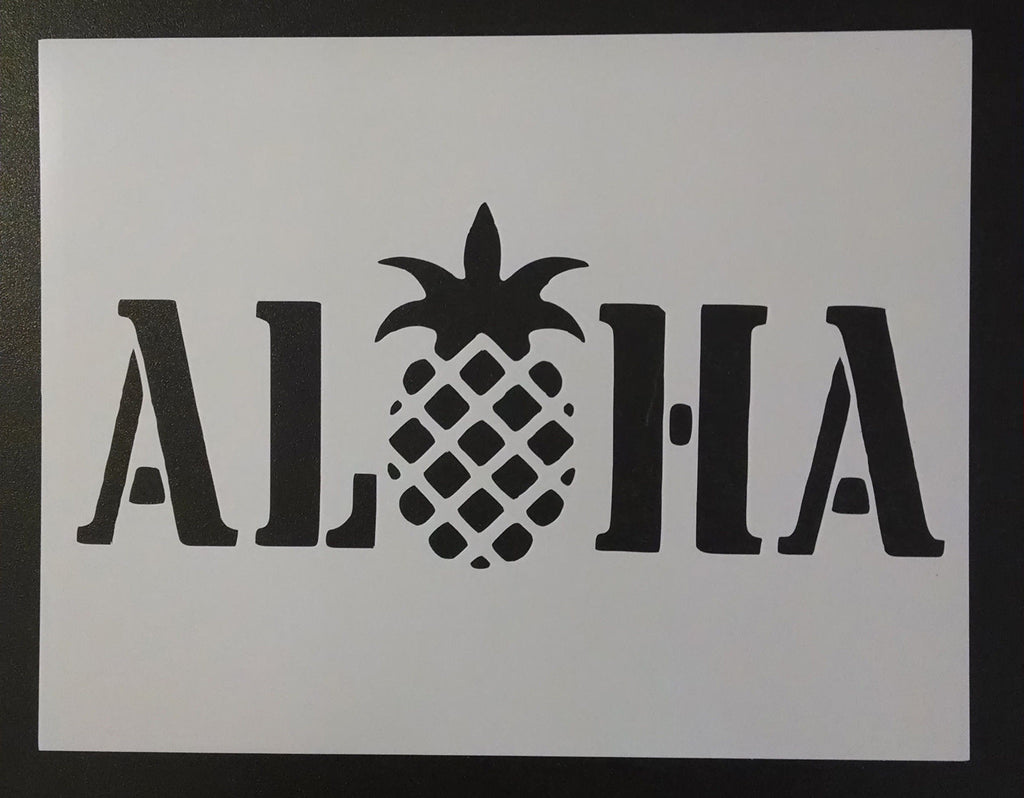Hawaiian ALOHA Pineapple - Stencil