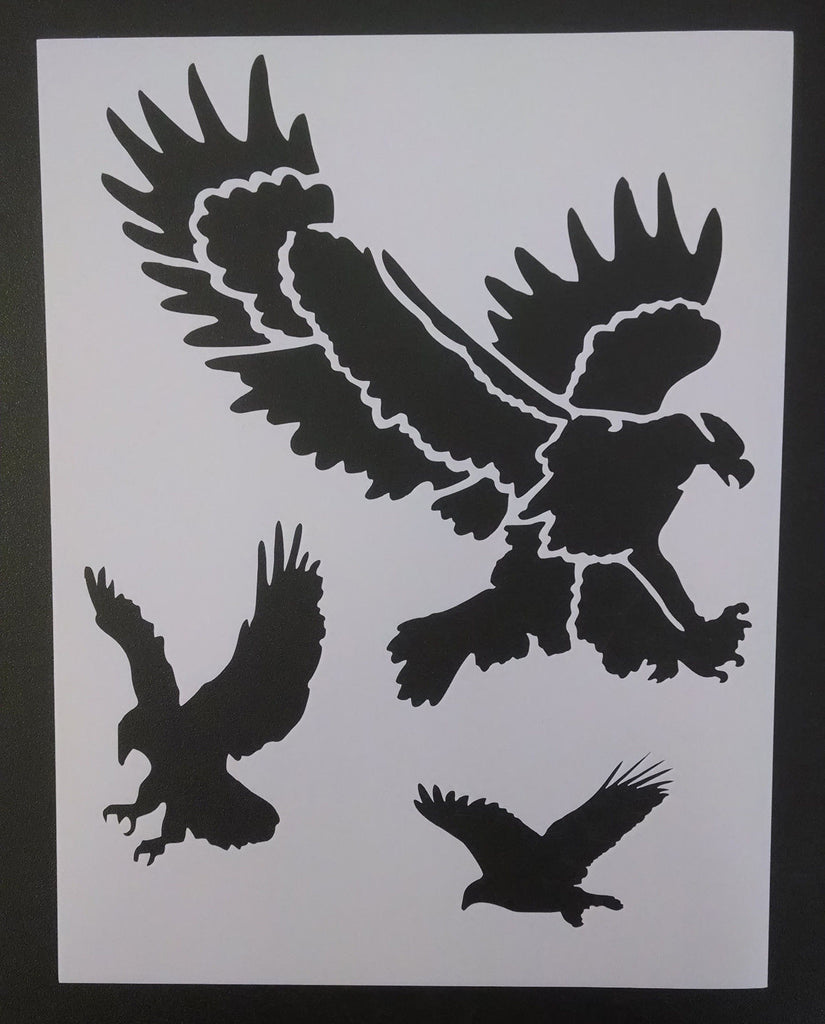 American Eagle Flag 8.5 x 11 Sheet Custom Stencil FAST FREE