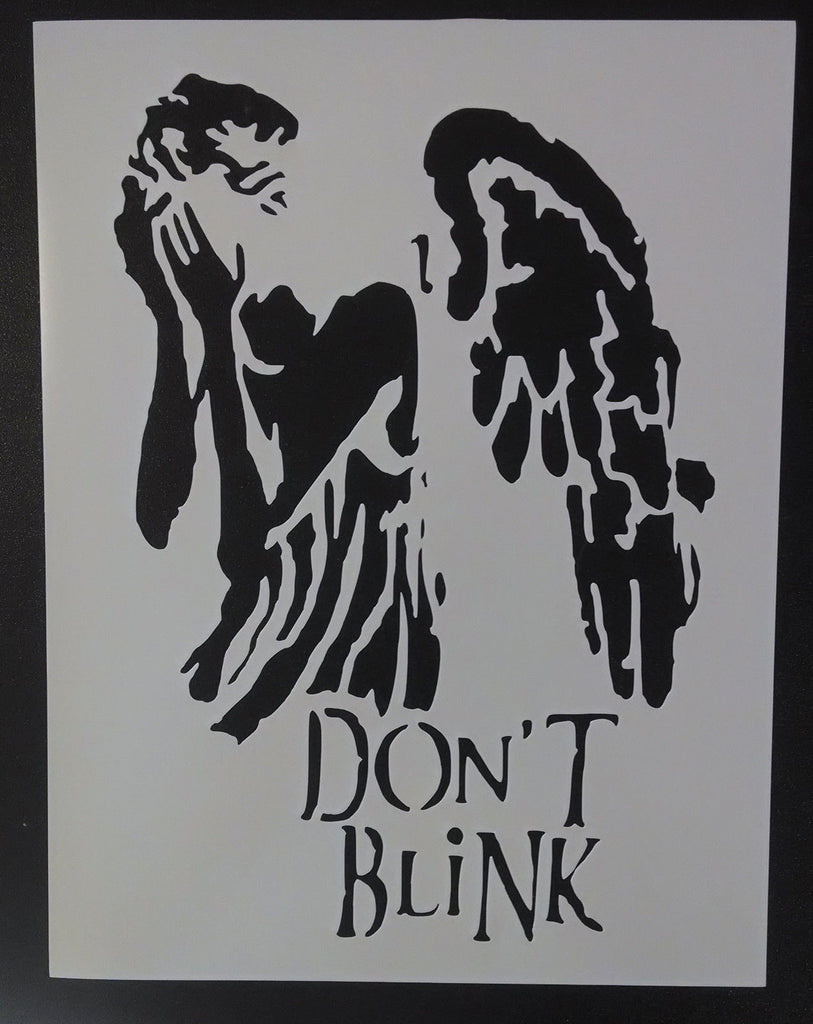 Dr. Who Weeping Angel, Don't Blink - Stencil