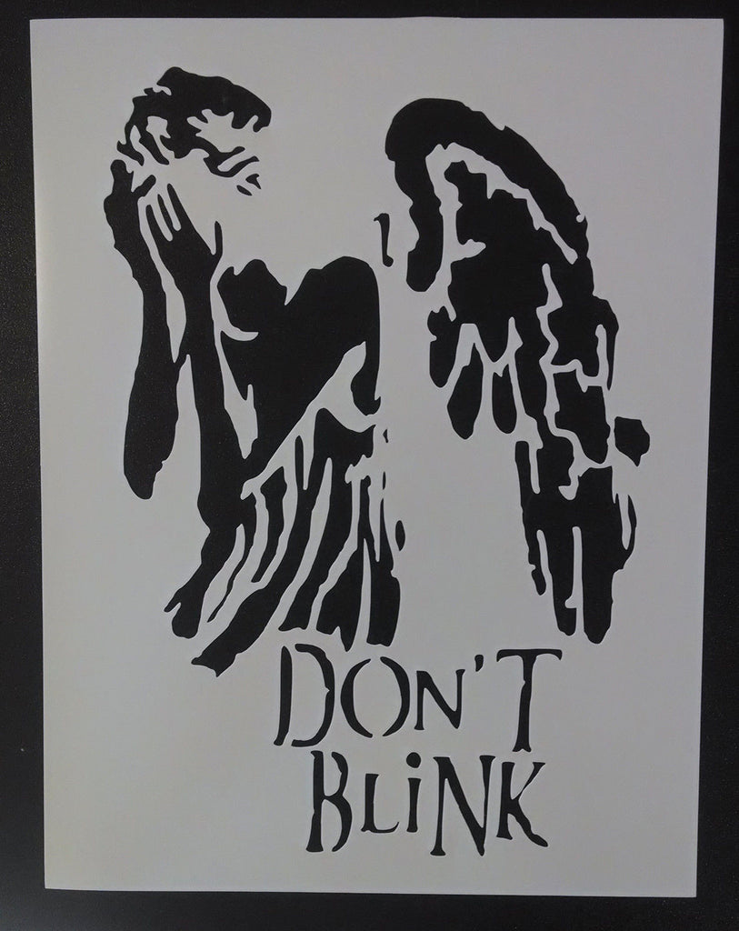Dr. Who Weeping Angel, Don't Blink - Stencil – My Custom Stencils Dr. Who Weeping Angel, Don't Blink - Stencil – My Custom Stencils