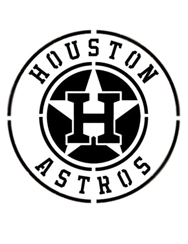 Houston Astros H Circle Baseball Custom Stencil