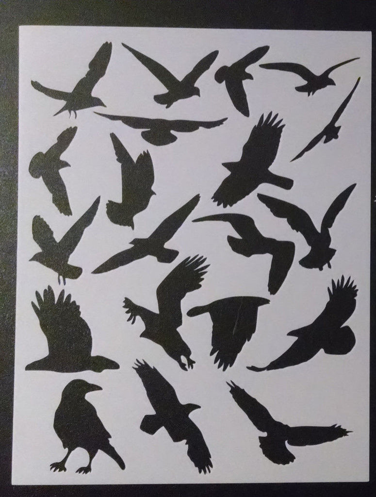 Multiple Birds - Stencil