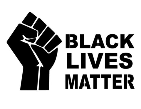 Black Lives Matter Black Power Raised Fist - Custom Stencil
