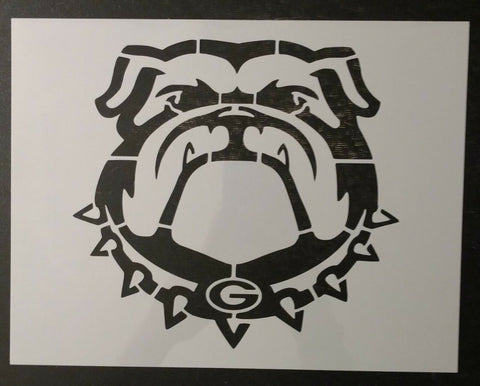 Bulldog Bull Dog Georgia Bulldogs 11" x 8.5" Custom Stencil FAST FREE SHIPPING