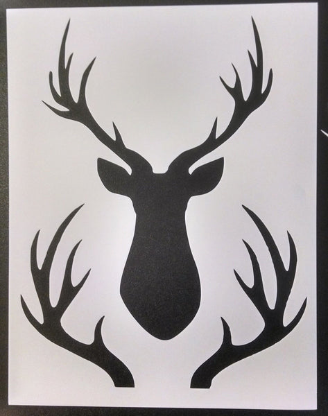 Buck Head and Rack - Stencil – My Custom Stencils