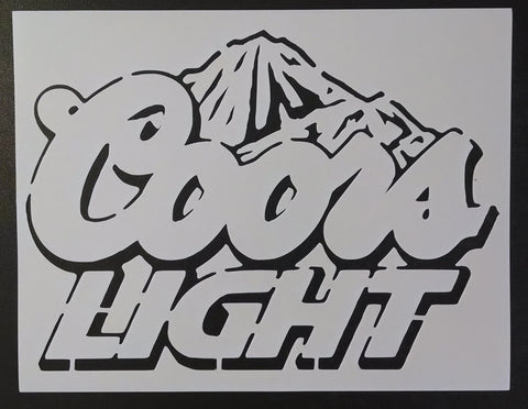 Coors Light Stencil