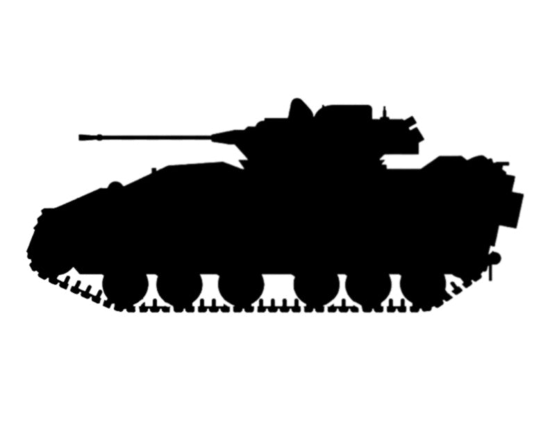 Bradley Fighting Vehicle Tank - Custom Stencil FAST FREE SHIPPING
