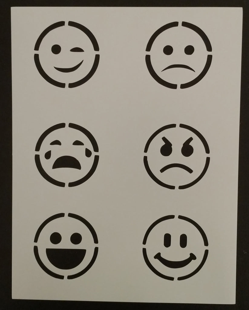Emoticons / Emojis - Stencil