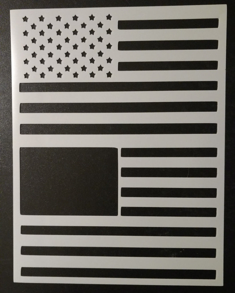 US American Flag (Larger) - Multiple Layer - Stencil