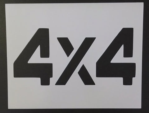 4 x 4 / Four By Four - Stencil