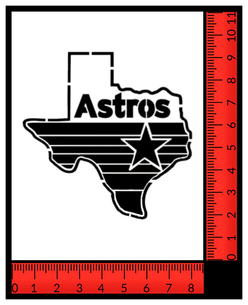 Houston Astros - State of Texas - Custom Stencil – My Custom Stencils