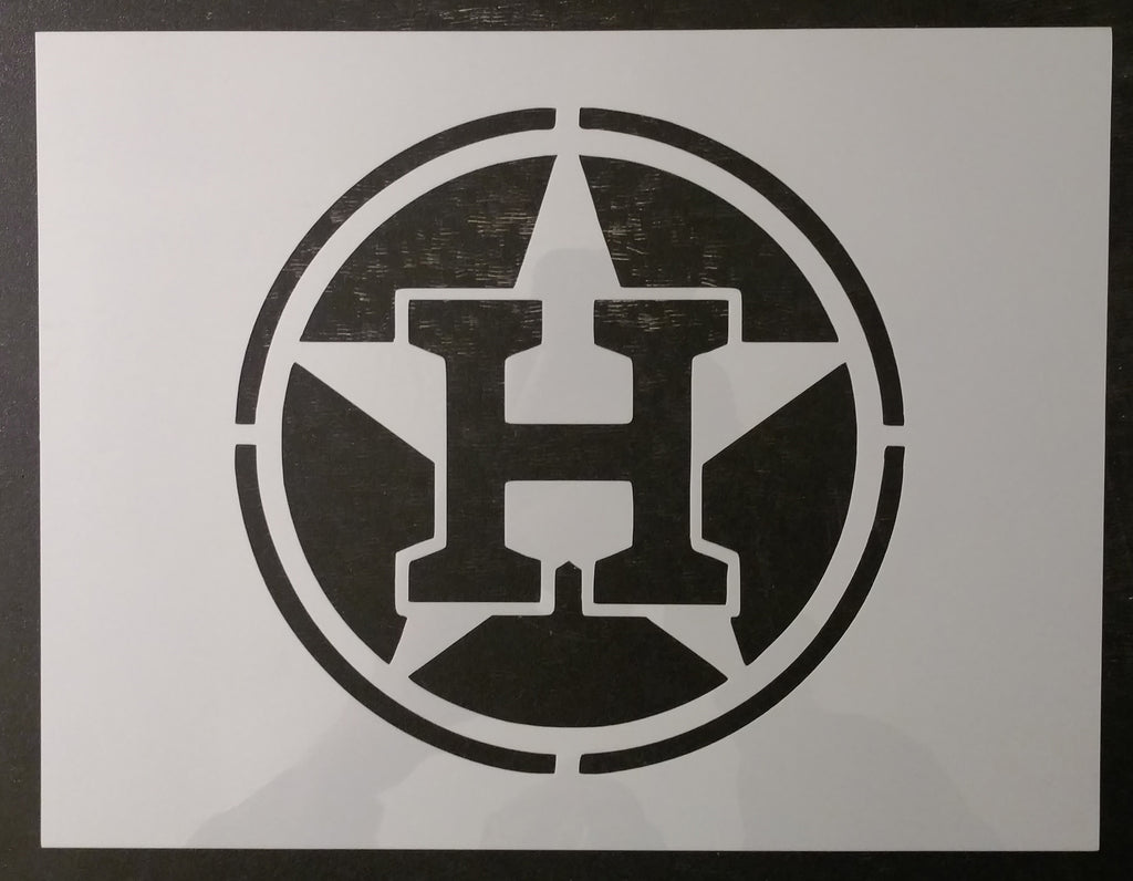 Houston Astros H - Stencil