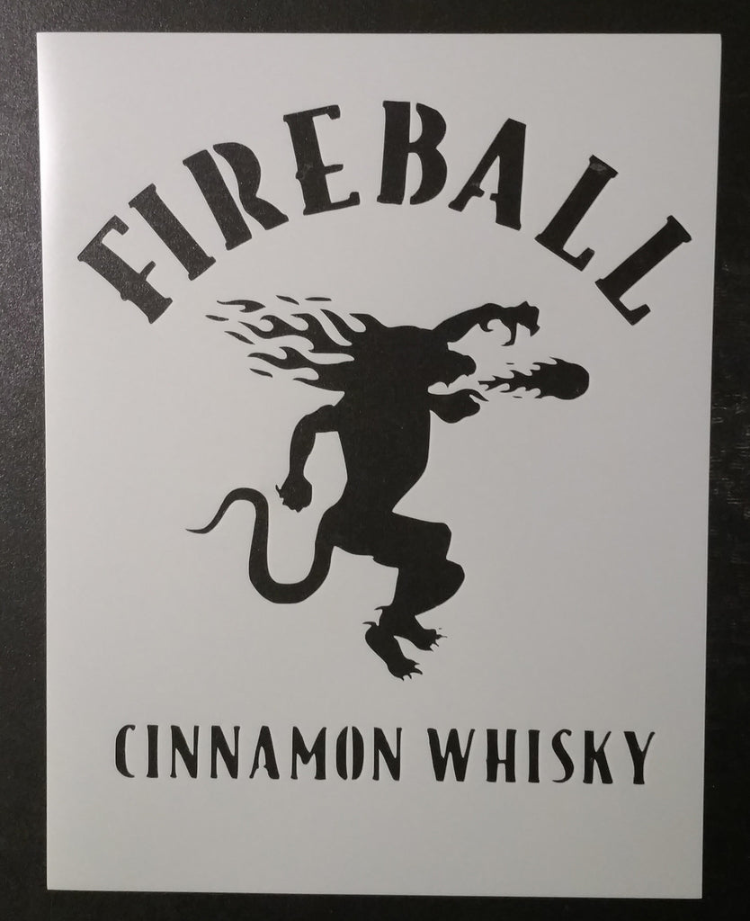 Fireball Cinnamon Whisky Devil - Stencil