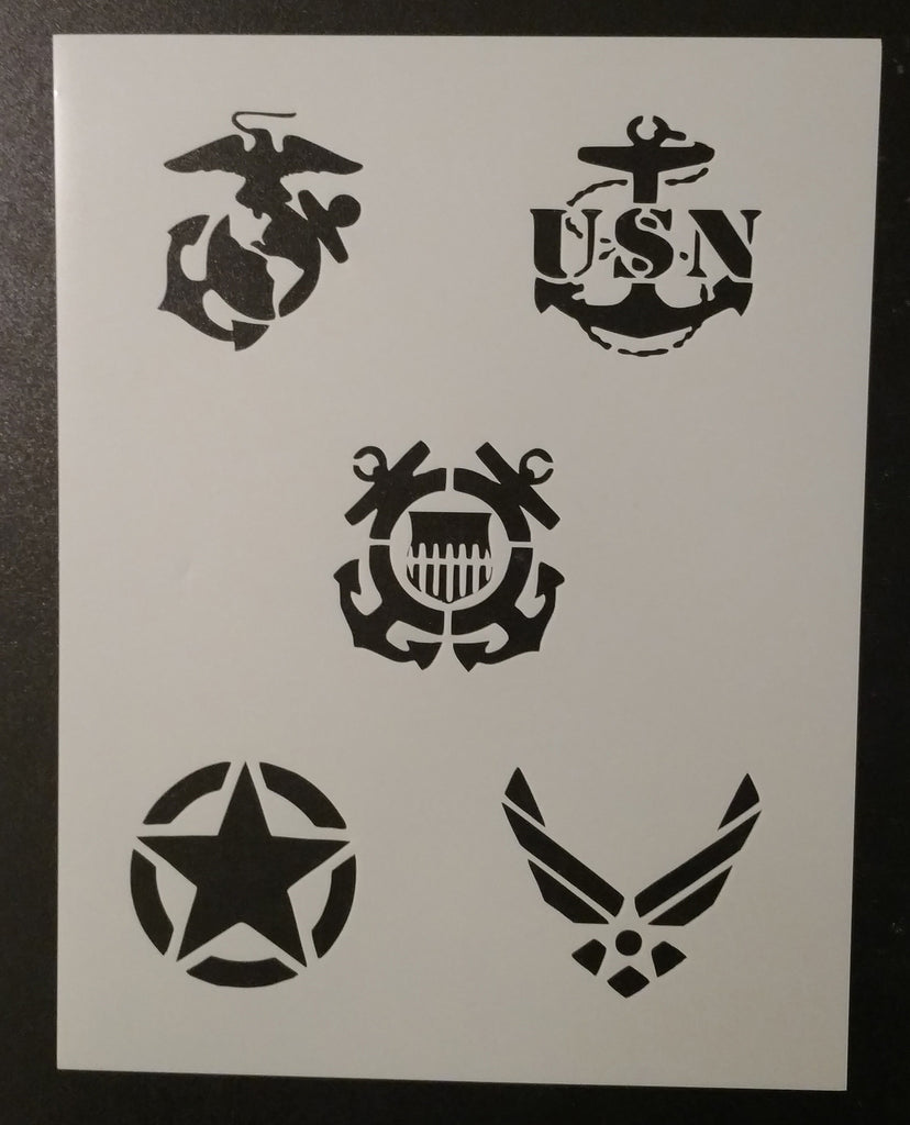 Military Branches - Stencil – My Custom Stencils Military Branches - Stencil – My Custom Stencils
