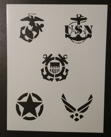 Military Branches - Stencil