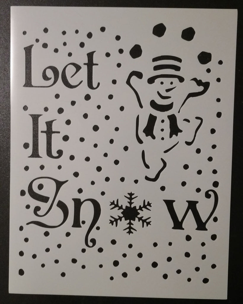 Let It Snow - Stencil