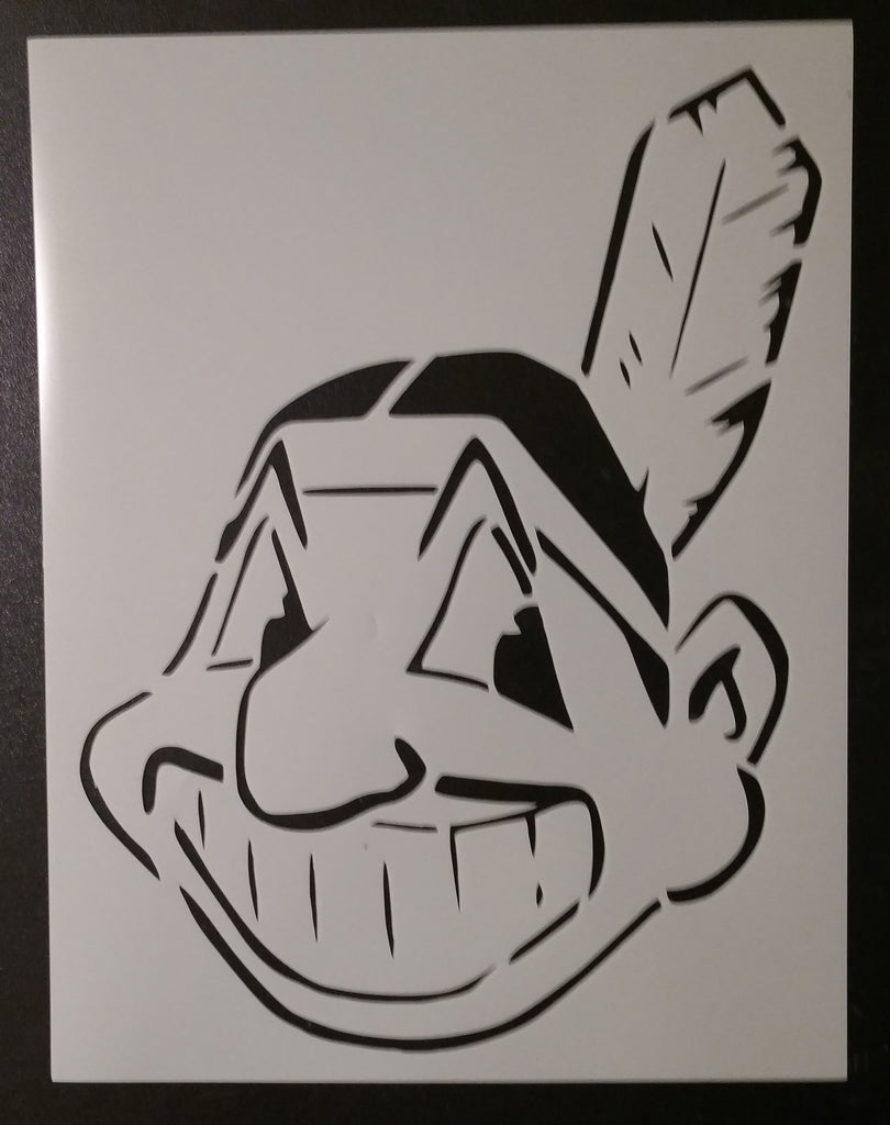 Cleveland Indians Chief Wahoo - Stencil – My Custom Stencils