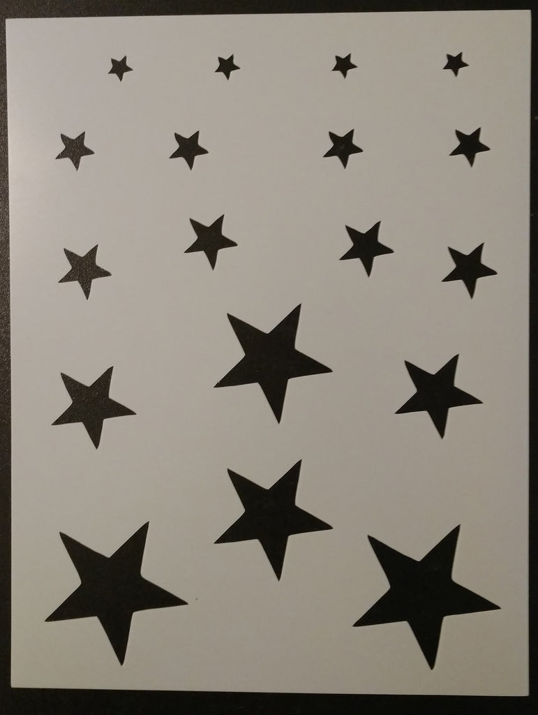 Stars (Various Sizes) - Stencil