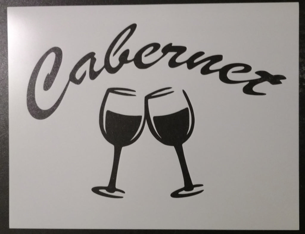 Cabernet Wine Glasses - Stencil