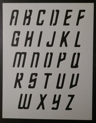 Star Trek Font Alphabet - Stencil